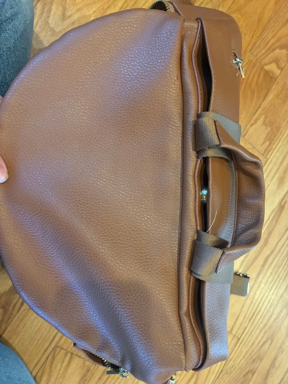 Fawn Design Caramel Brown Diaper Backpack